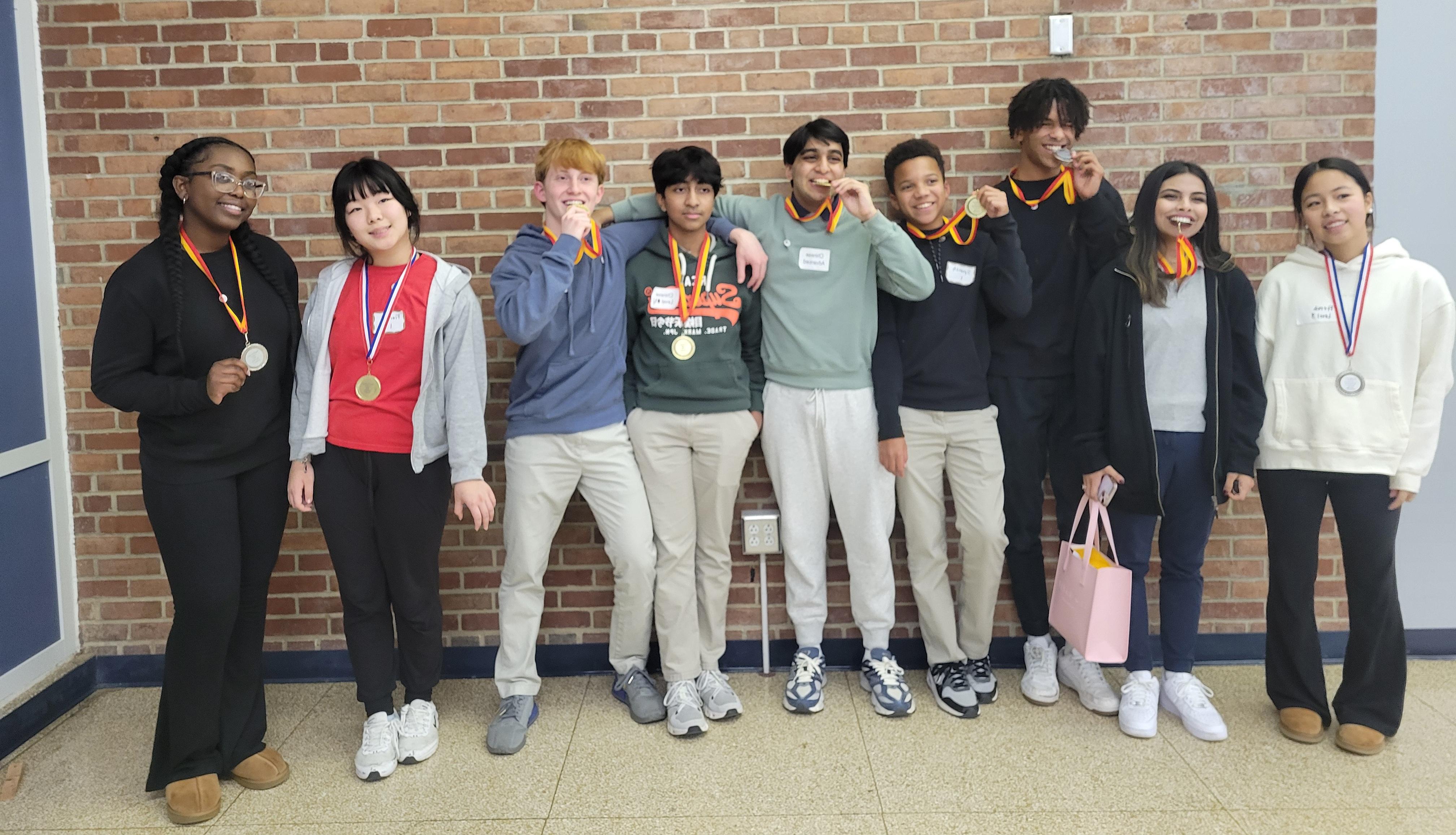 Nine Students Place at County-Wide Oral Proficiency Contest